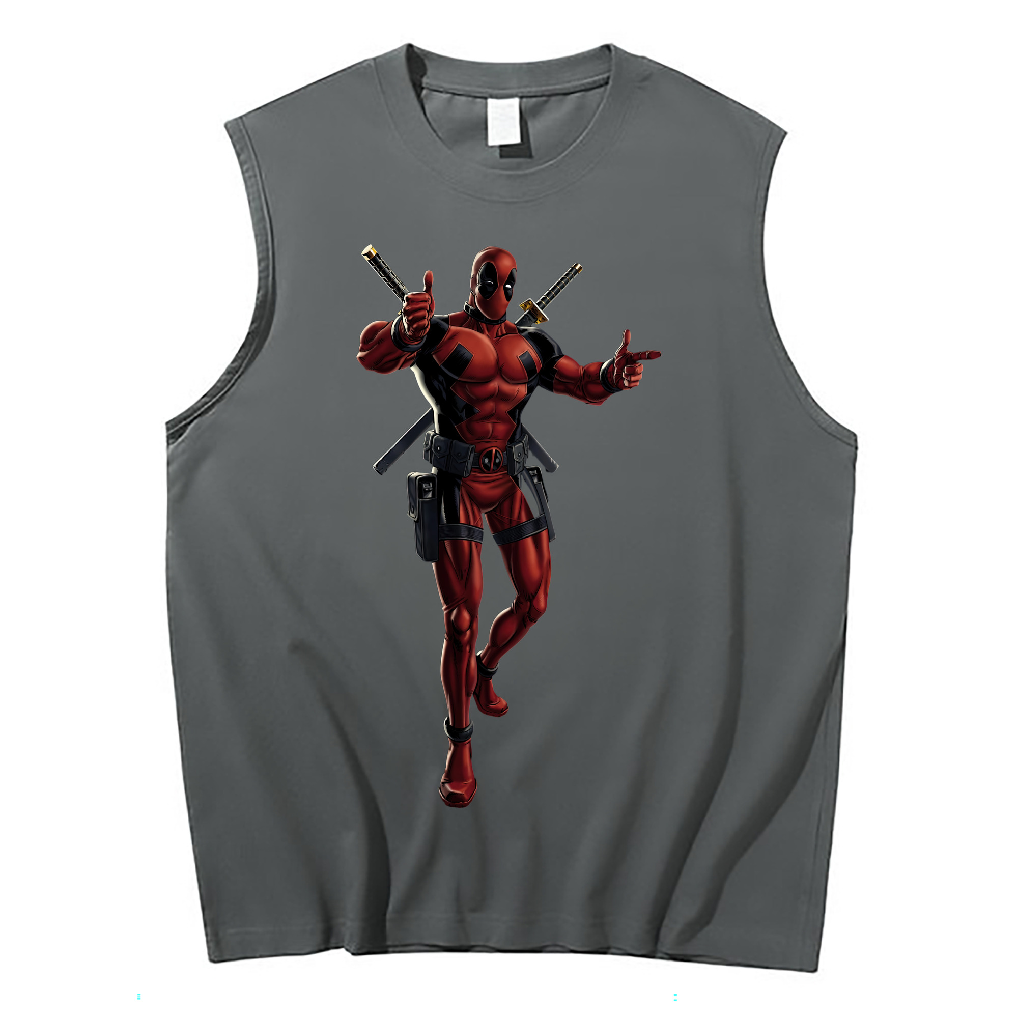 （画像用） Deadpool デッドプール コットン100％タンクトップ（フロントプリント）